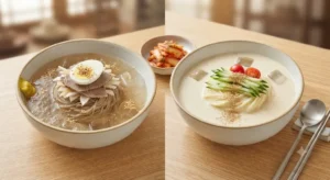 한국의 냉면과 콩국수